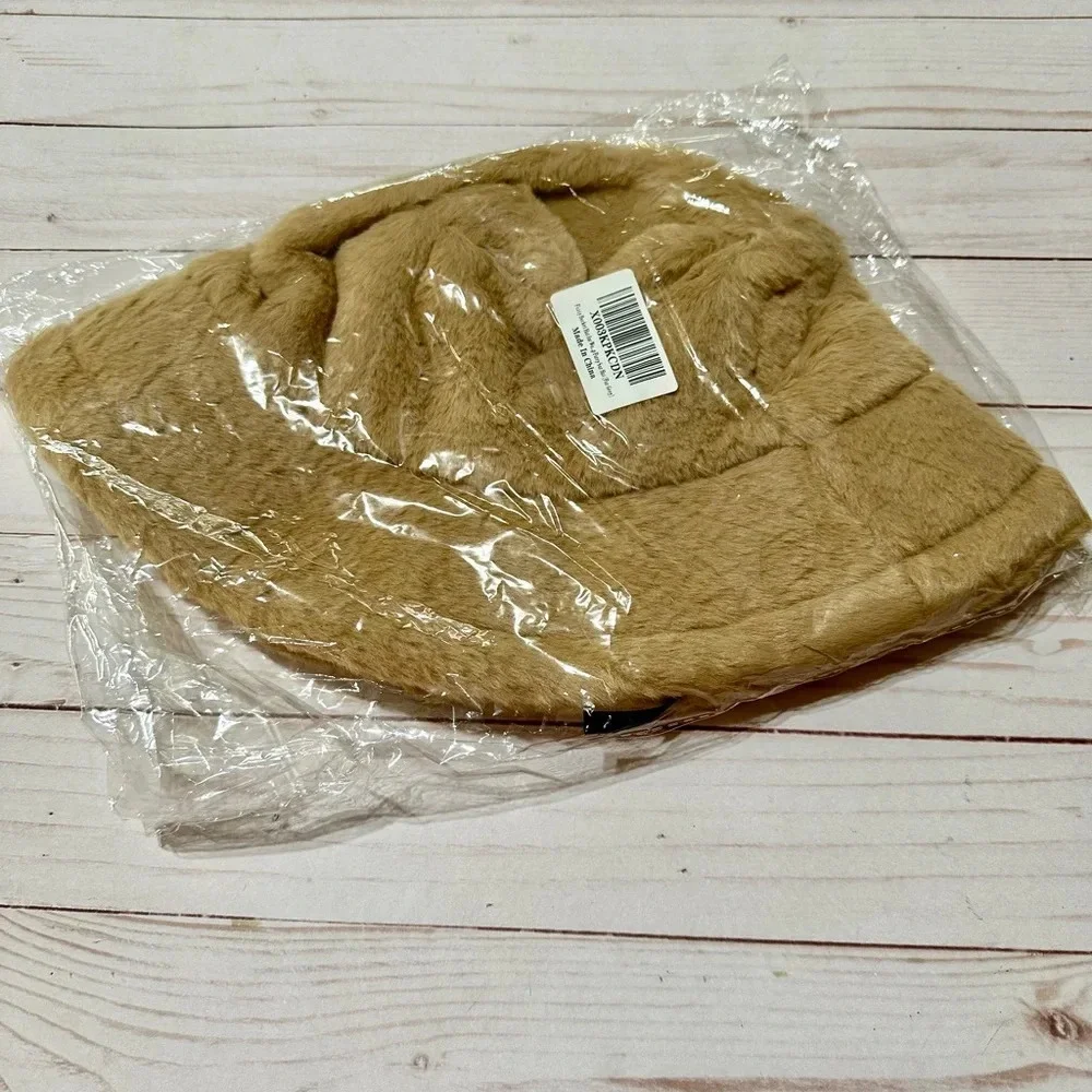 Brown Fussy Bucket Hat OSFM Brand New